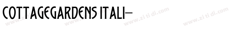 CottageGardens Itali字体转换